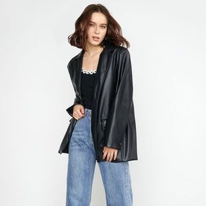 J.ING Docie black leather jacket